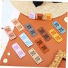 SEWACC 50pcs Leather Handmade Label Tags for Crochet, Sewing, Knitting Supplies - Clothing Labels for Handmade Items