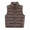 Women S Korean Style Short Waistcoat Stand Collar Zip Pocket Slim Fit Lightweight Vest