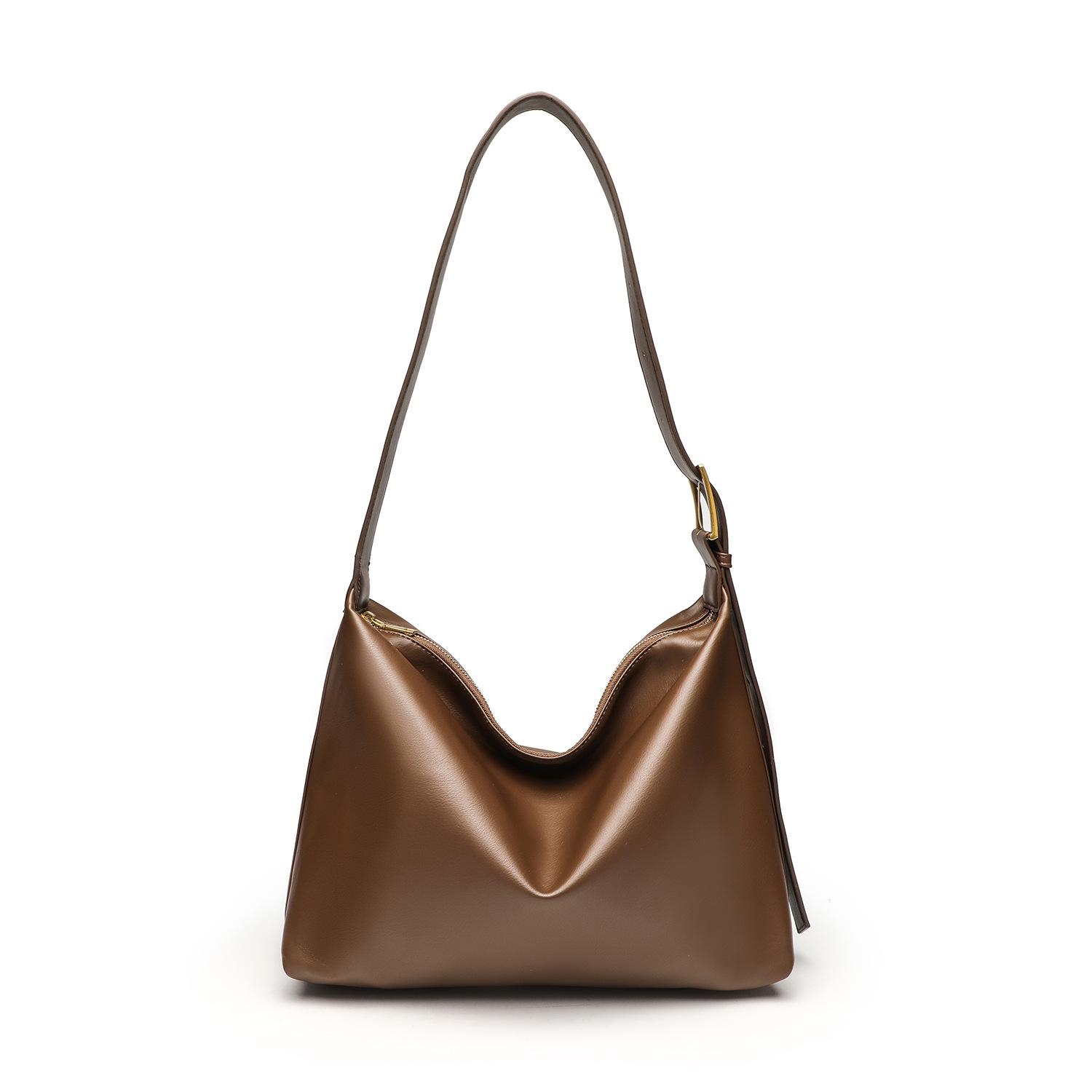 

Soft Leather Shoulder For Women minimalist large capacity Tote bag women s trend convenient commuting bag underarm bag