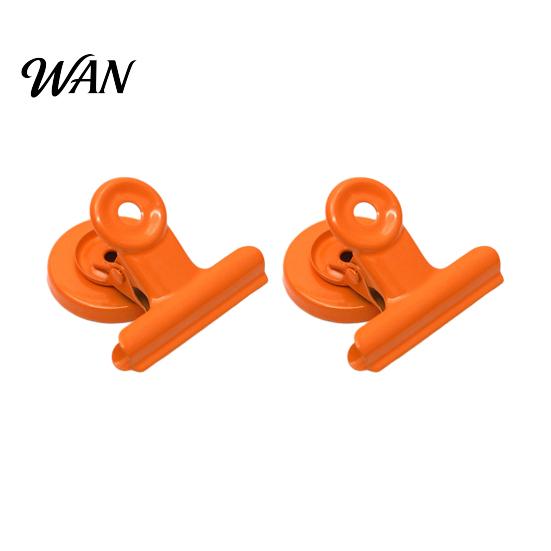 38mm Magnetic Clamp 2Pcs Folder Strong Metal Binder Clips Receipt Organizer Clip Heavy-Duty Fridge Magnets for Refrigerator Whiteboard Office