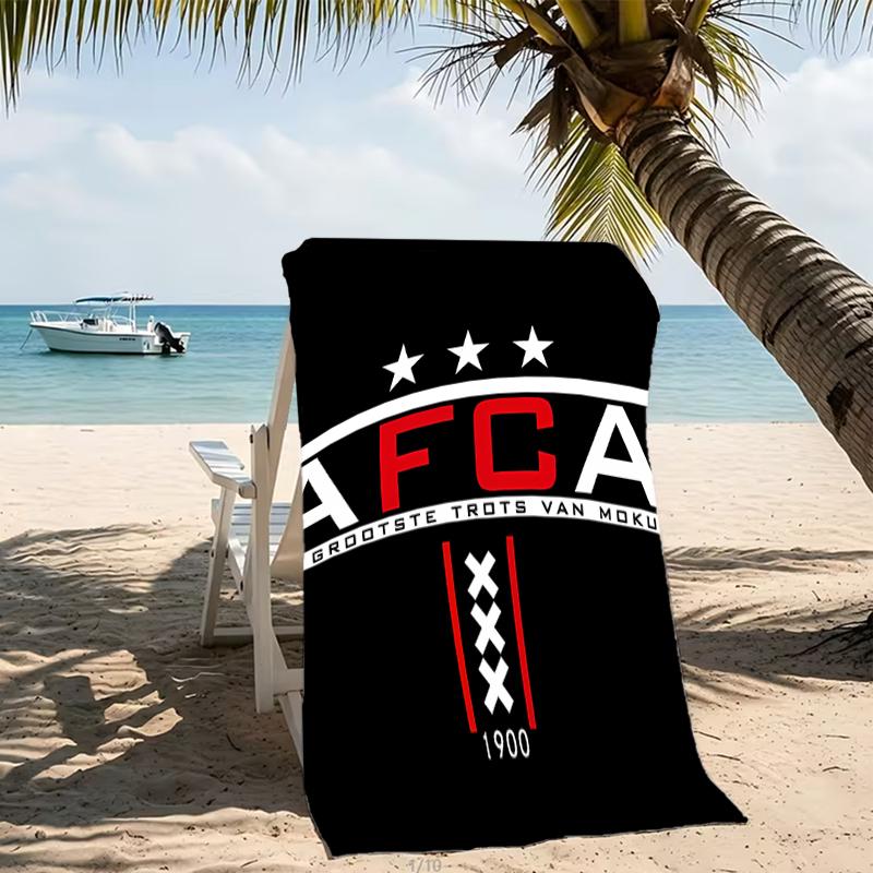 Beach Towel with AFC Ajax Pattern - soft,absorbent,machine washable Lightweight&Modern,swimming,Travel Essentials