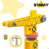 Wooden Crane Toy Crane for Children Seaport Ship Containers