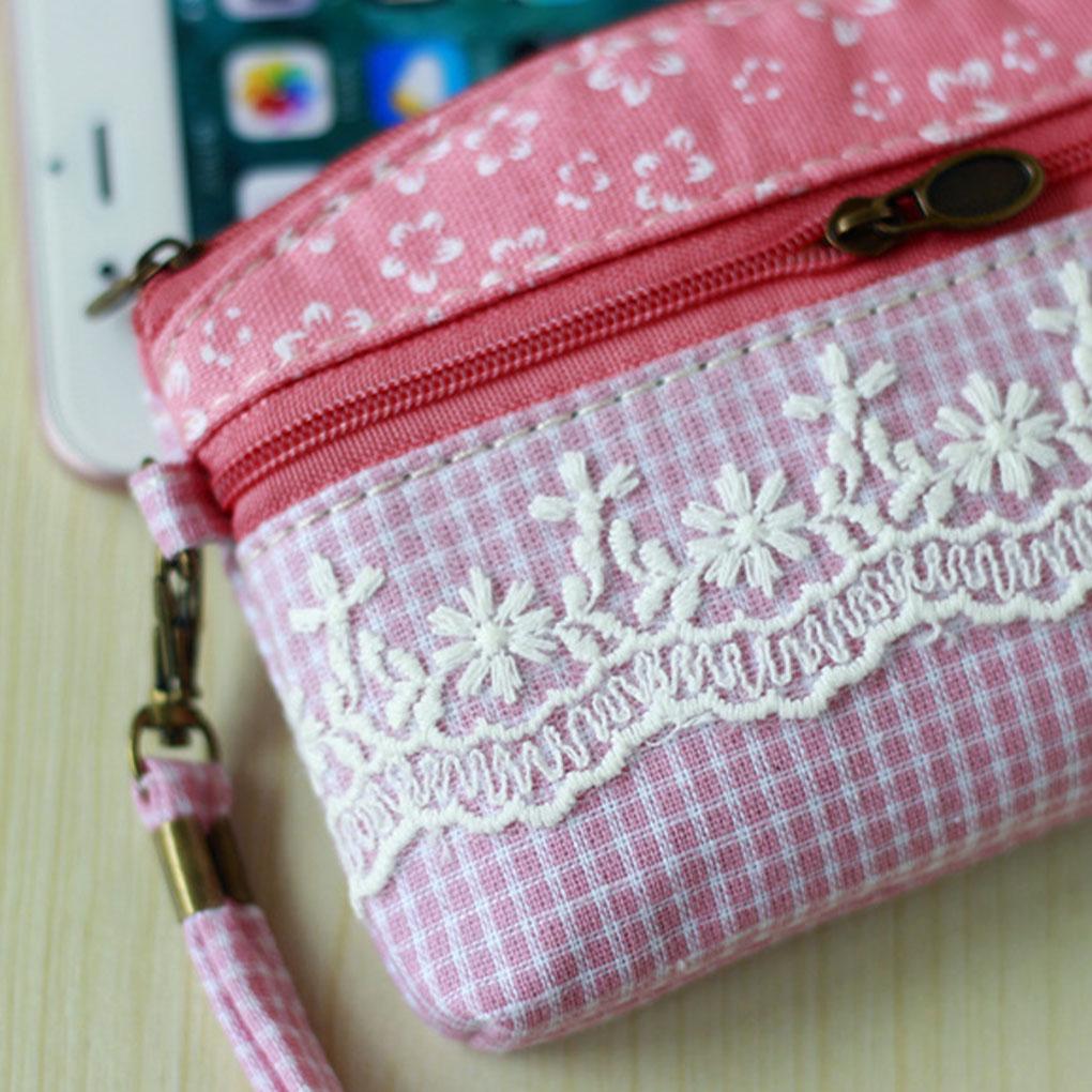 Rural Fabric Lightweight, Durable Canvas Pattern Small Bag To Small Rural Style Wallet Women's Rural Pattern Wallet