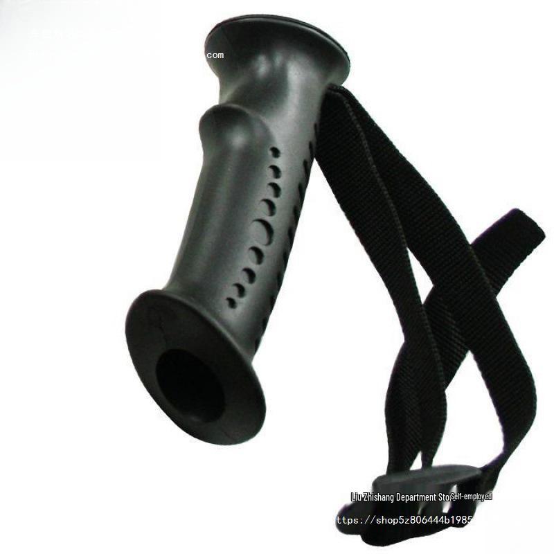 T-shaped rubber handle hiking pole with cork tip and EVA grip Rubber Straight Handle 18mm