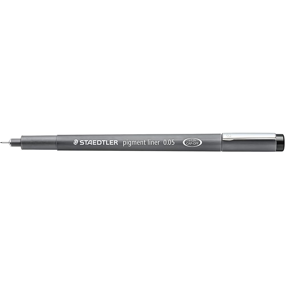 Caneta à Base de Água Staedtler Pigment Liner Preto 0,05 mm 10 Peças 308 005-9