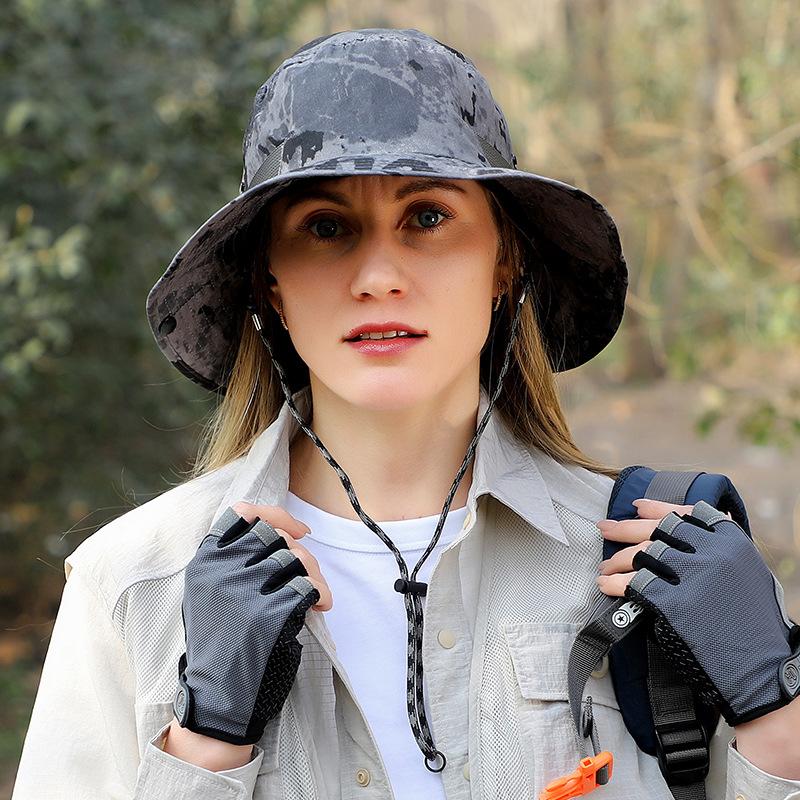 Unisex Sonnenhut für Männer Frauen Breitkrempiger Fischerhut Kappe zum Wandern Camping Angeln Safari Bergsteigen Auch geeignet für Reisen & Strandurlaub