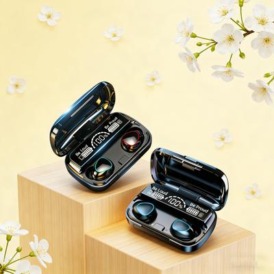 Bluetooth Hands-free LED Dispay Headset Bluetooth HiFi Stereo Music Wireless Earplug Waterproof Game Headset