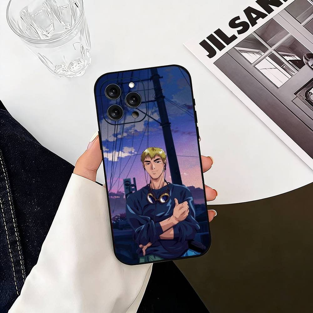 GTO Great Teacher Onizuka Phone Case For iPhone 17,16,15,14,13,12,11 Plus,Pro Max,XS,Soft Silicone Black Cover