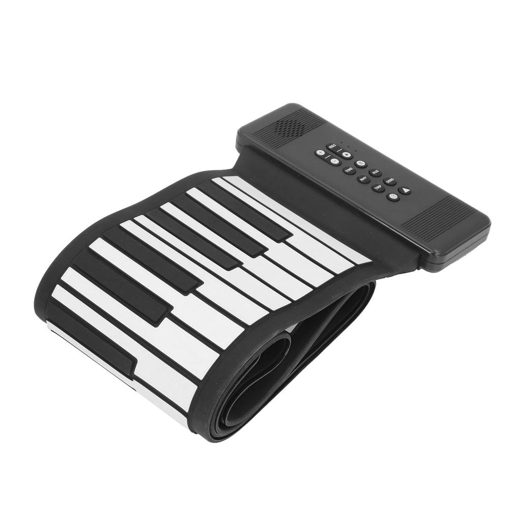 88 Key Hand Roll Piano 128 Tones USB MIDI BT Portable Folding Piano for Beginners