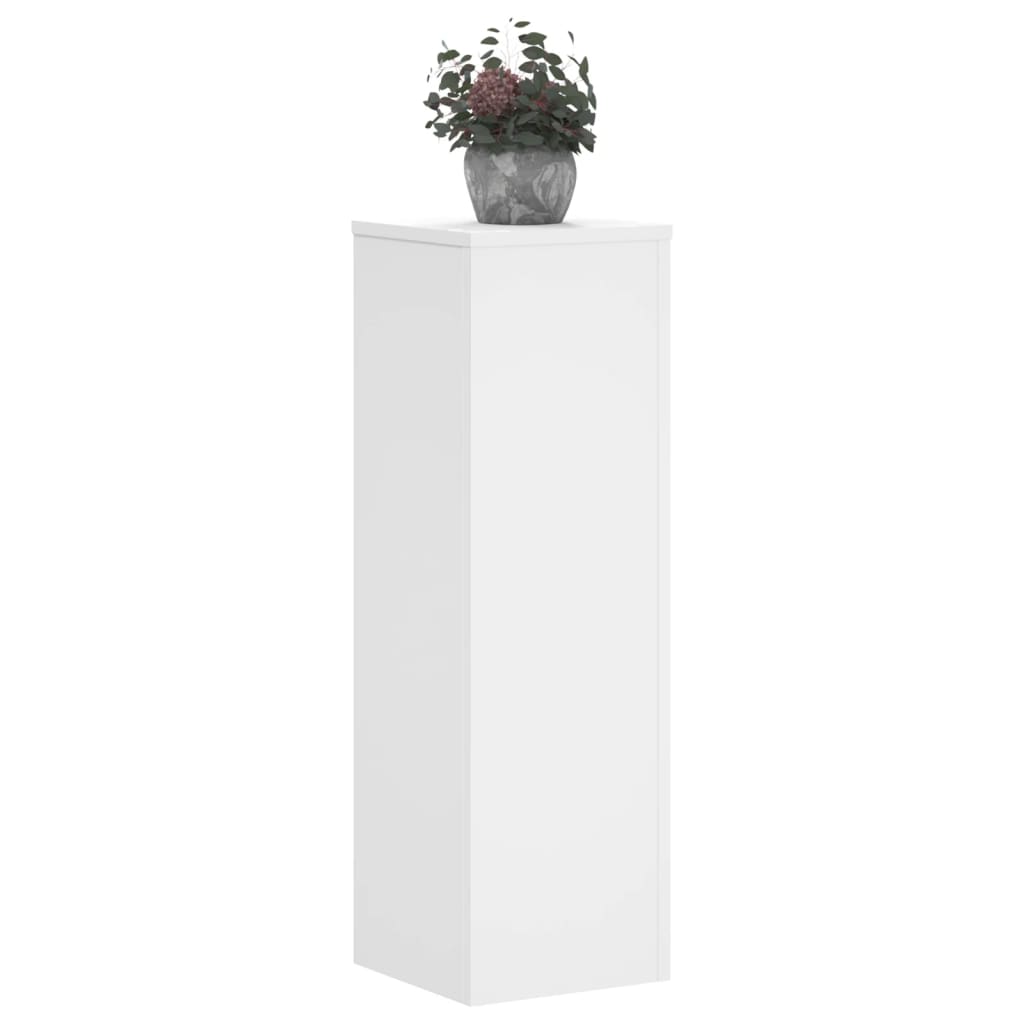 Plant Stand 2 pcs. White 25 x 25 x 80 cm Engineered Wood