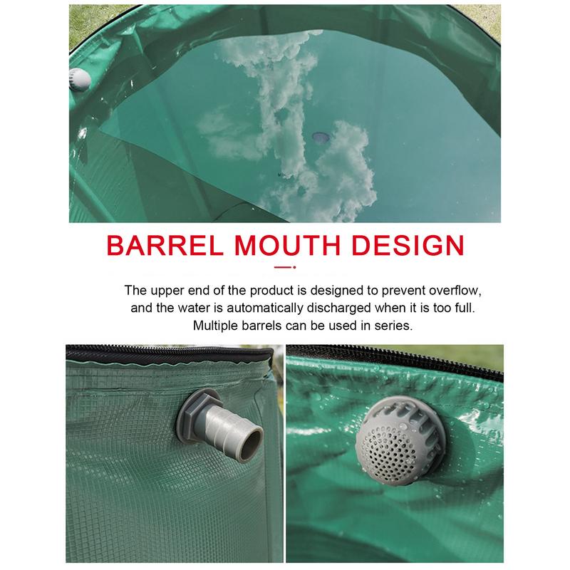 100-750L Rain Water Recovery Storage Tank Garden Irrigation Water Bucket Collapsible Rain Barrel Rainwater Collection Container