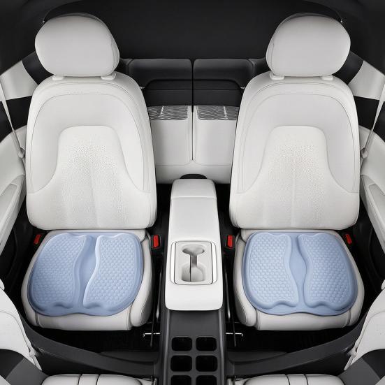 Gel Car Seat Cushion, Breathable Cooling Seat Cushions for Cars, Non-Slip & Comfortable Automotive Front Seats Cushion Pad for Driver, Chair