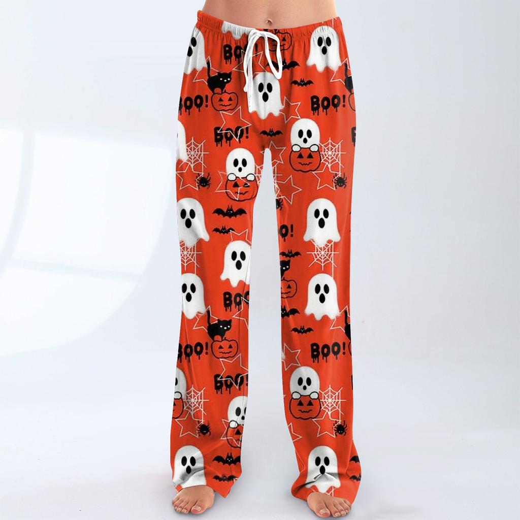 Women's Allover Printed Home Pants Sleeping Pajama Pants Long Pants Pajama Pants Yoga Pants