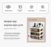Elegant Vanity Table & Makeup Storage Box with Transparent Drawers