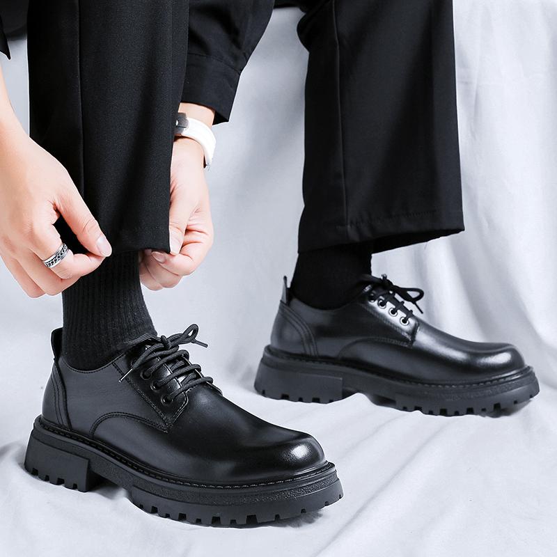 Hot selling Casual Business Men's Leather Shoes Derby British Style Design Dress up party Black Brown high-quality shoes