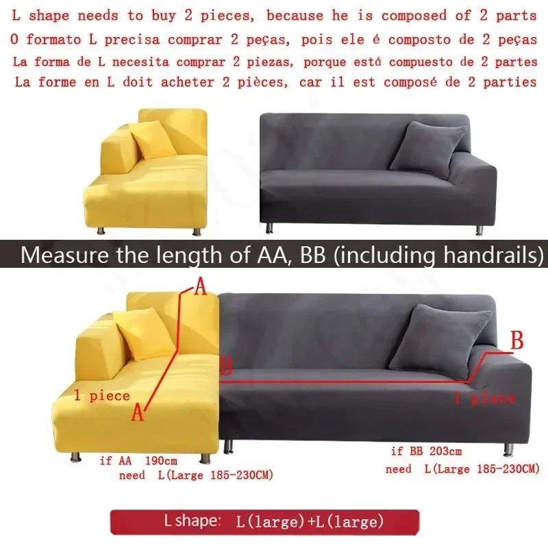 Elastischer Sofabezug für Wohnzimmer, bedruckter Sofabezug, L-förmiger Sofabezug, Möbelschutzbezug, Schlafzimmer, Heimdekoration, Couchbezug