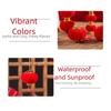 Indoor Outdoor Flocking Lanterns for Chinese New Year Festival Party Decor