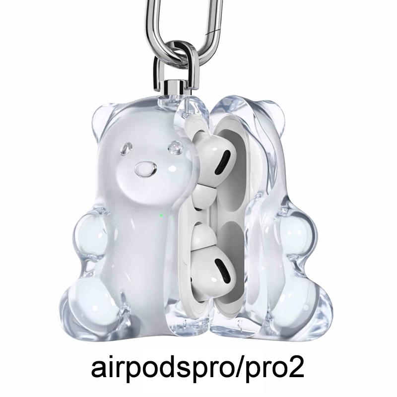 

Чохол для навушників у вигляді ведмедика Милий захисний чохол для Airpods 4/3/Pro/Pro2 Чохол для навушників Аксесуари для навушників