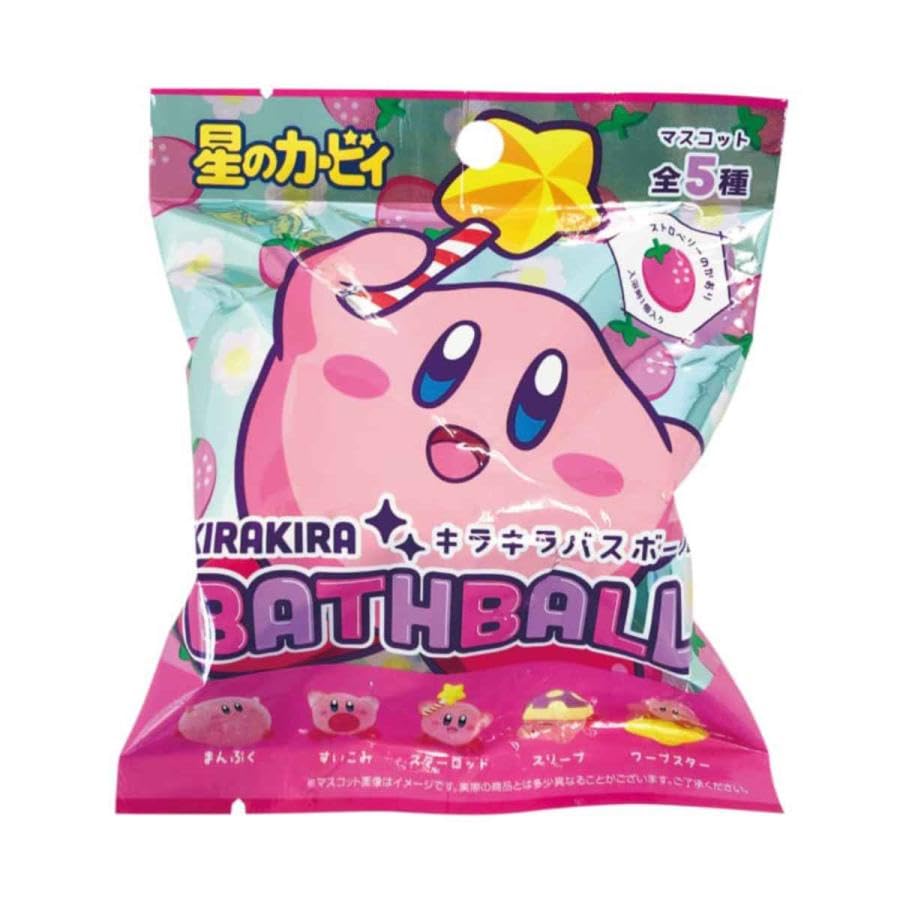 Kirby Sparkle Bath Ball a set of 6 with a foaming Featuring a these scented bath bombs are perfect for Made by SK Includes a character toothbrush for