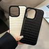 Retro Crocodile Texture PU Leather Phone Case For iPhone 15 Plus 14 13 12 11 Pro Max Luxury Soft Shockproof Bumper Back Cover
