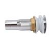 Bathroom Sink Drain Stainless Steel Polished Electroplated Flip Top Anti Blocking Short Vanity