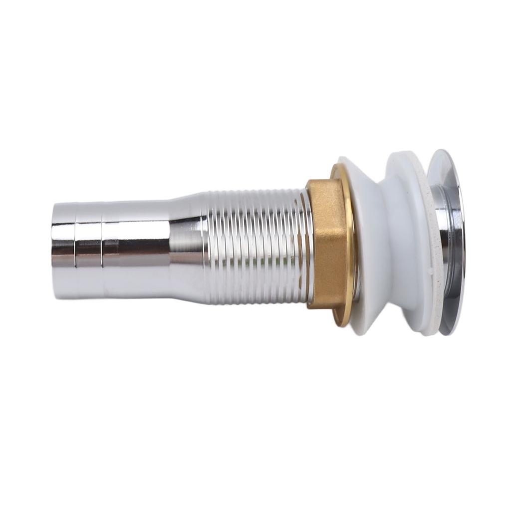 Bathroom Sink Drain Stainless Steel Polished Electroplated Flip Top Anti Blocking Short Vanity