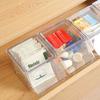 2/4pcs Transparent Plastic Coffee Capsule Holder with Lid Tea Bags Organizer Stackable Food Storage Box for Cabinet Dining Room