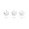 3pcs/pack 10cm White Petal Shape Glitter Foam Snowball Christmas  Ball Hanging Pendant Decoration