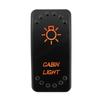 12V 24V Laser Rocker Switch Orange Led Light ON OFF / ON OFF ON for Car Boat Polaris RZR Can-Am ATV UTV RV Maverick Commander