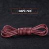 1Pair Cotton Waxed Shoelaces Men's Black Waxing Business Leather Shoelaces Boots Leather Boots Round Shoe Rope Linen Fine Laces