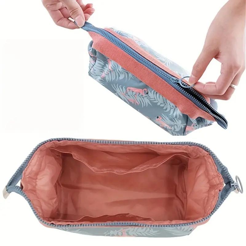 Women's Makeup Bag Flamingo Travel Essentials Toiletry Storage Bag Portable Cosmetic Bag Large Capacity Organizer Storage Bag