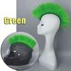 Reusable Mohawk Synthetic Wigs Adhesive Helmet Mohawk Wig Helmet Decorations  Rider Accessories