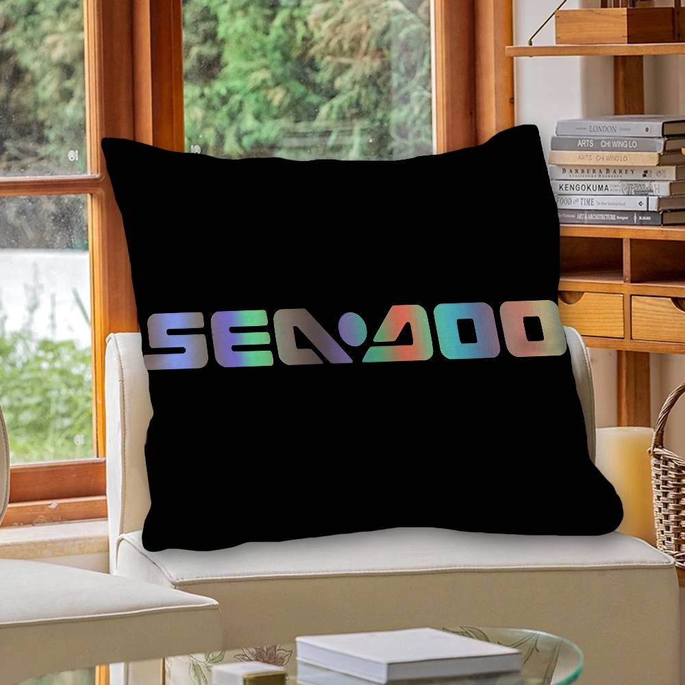 S-Sea D-Doo Seadoo Office Cushion Pillowcase Car Cushion Cover45X45CM Lumbar Pillowcase Sofa Pillowcover