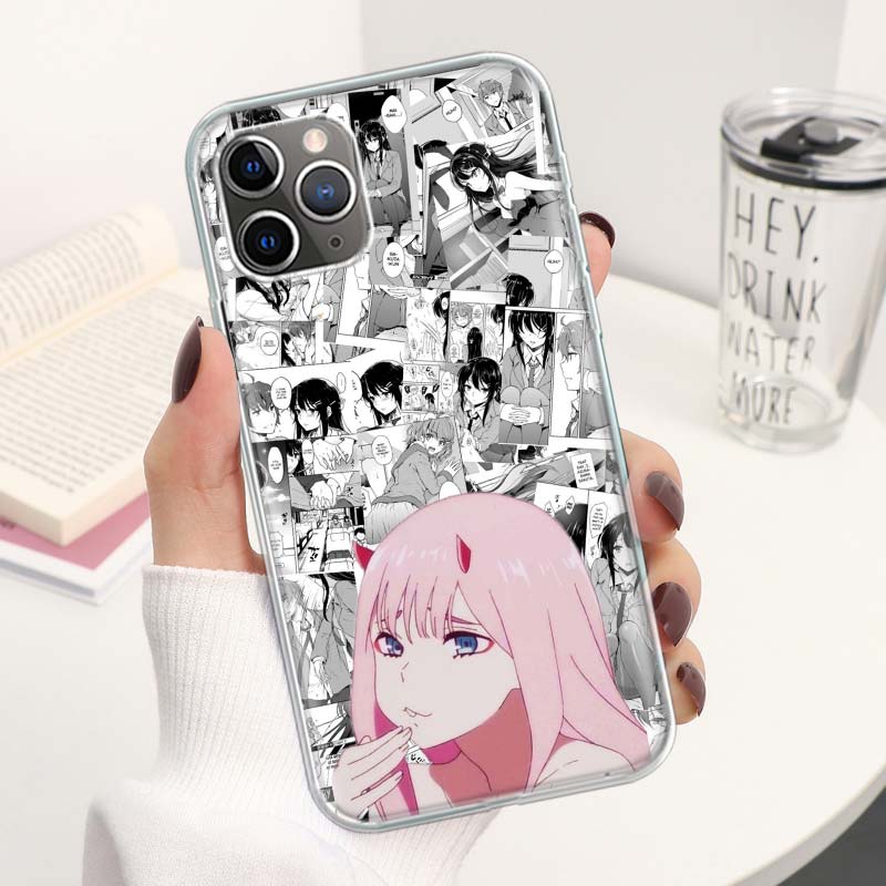 

Zero Two Darling In The FranXX Coque Phone Case For iPhone 11 12 13 14 15 16 Pro Max 7 Plus 8 + X XR XS 16E SE Apple Soft Fundas iPhone 13 Pro Max
