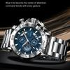 Stainless Steel Watch for Men with Large Dial Quartz Men Watches Fashionable Luxury Business Watches for Men Watches