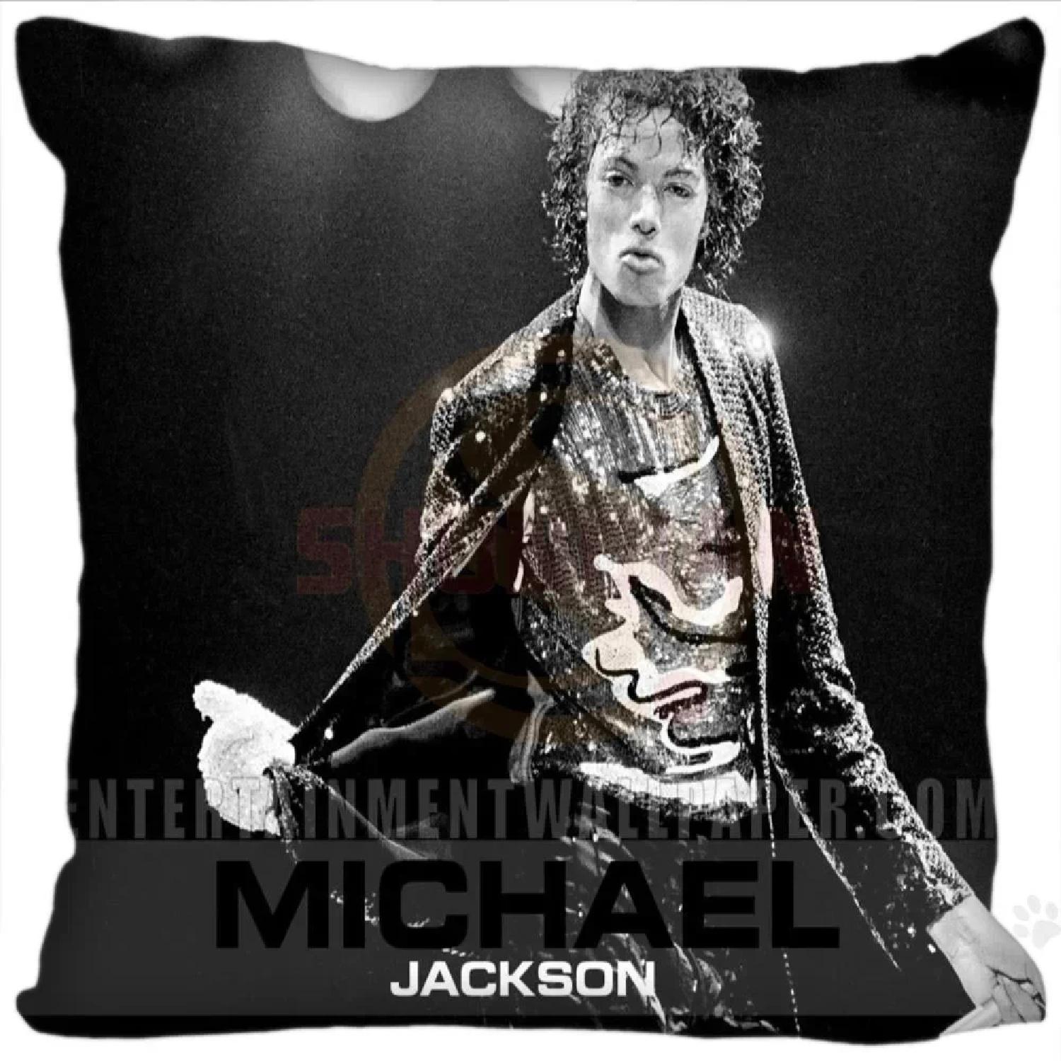 Пользовательские наволочки Super Star Michael Jackson Квадратные наволочки на молнии Модные пользовательские наволочки    Прямая поставка,(13) 30x30cm