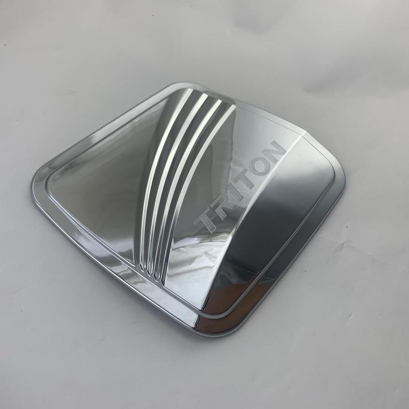 For Mitsubishi Triton L200      New Car Chrome Accessories Plated Fuel Tank Covers Trim Paste Style