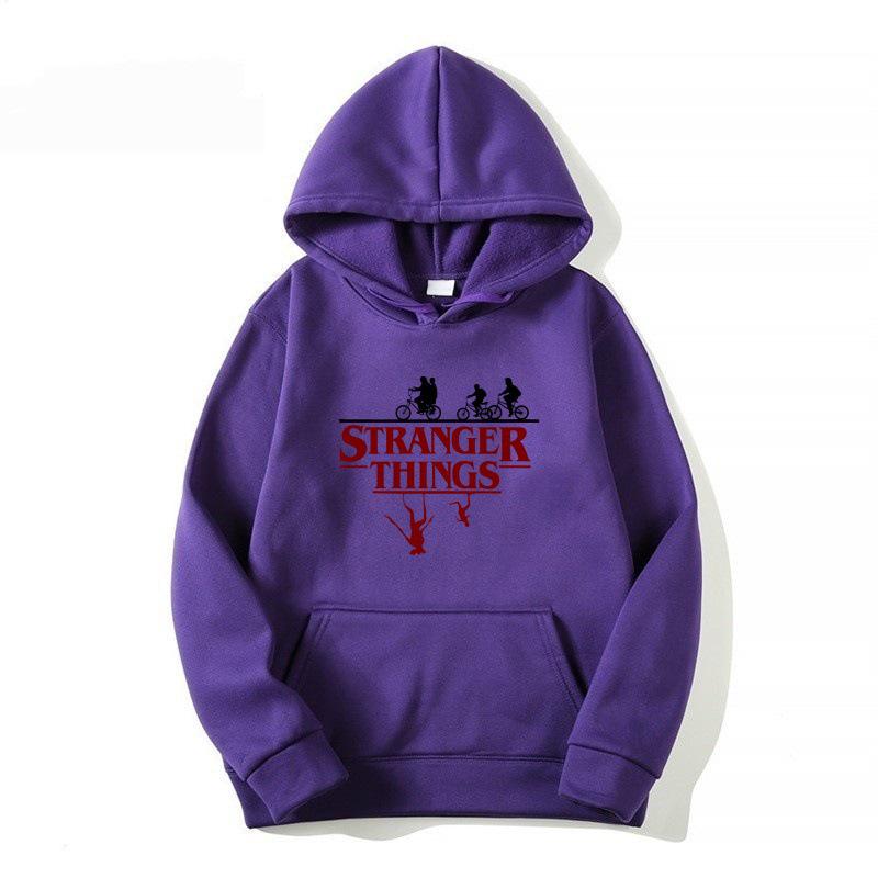 2025 Kids European & American STRANGER THINGSKAT Cartoon Fleece Hoodie for Autumn/Winter