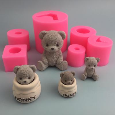 DIY Teddybärkopf Silikonform für Honig, Gips, Aromatherapie und Eiscreme