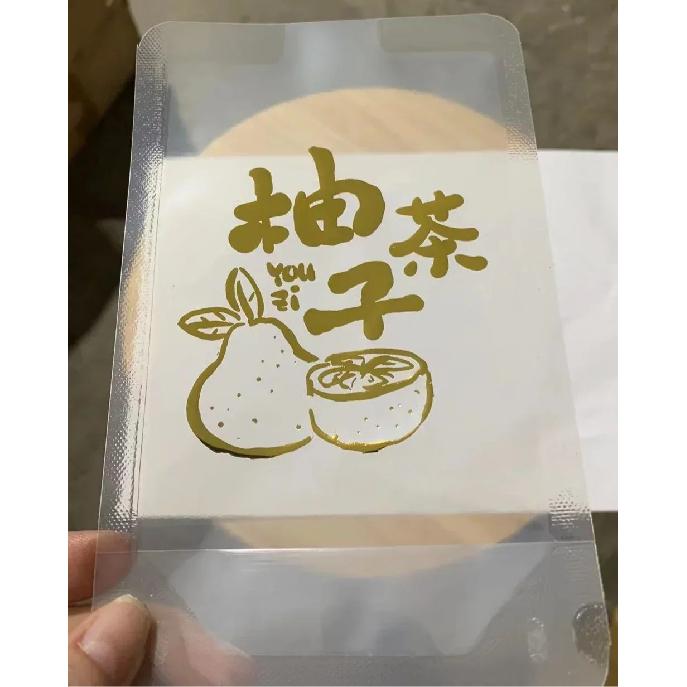 50/100PCS Clear Drink Pouches Packaging Liquid Bag With Nozzle Stand Up Sealed Suction Nozzle Bag Milk Tea Juice Bag Print Logo