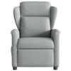 VidaXL Fauteuil de massage inclinable Gris clair Tissu, fauteuil de massage, fauteuil, fauteuil canapé, fauteuil de bureau 4015586
