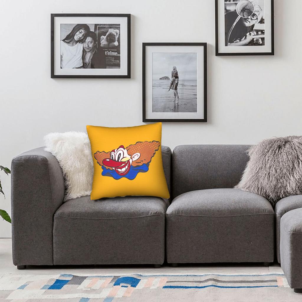 Funny Clowns B-Bozoeds Pillow Cover Novelty Pillow Case For Sofa Bedroom Home Decor Comfy Cushion Cover Gift