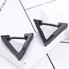 1 Pair Punk Stainless Steel Stud Earrings Black Earrings Set For Men Women Vintage Hip Hop Piercing Ear Fashionable and Minimalist Jewelry