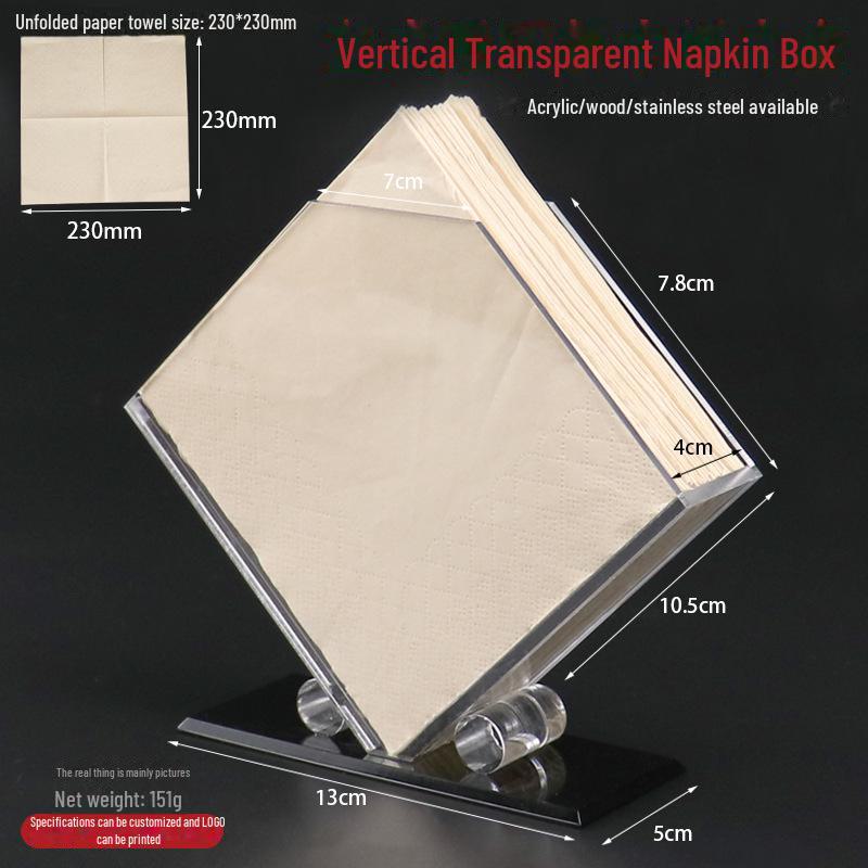 Square Tissue Box - Restaurant & Hotel Napkin Holder