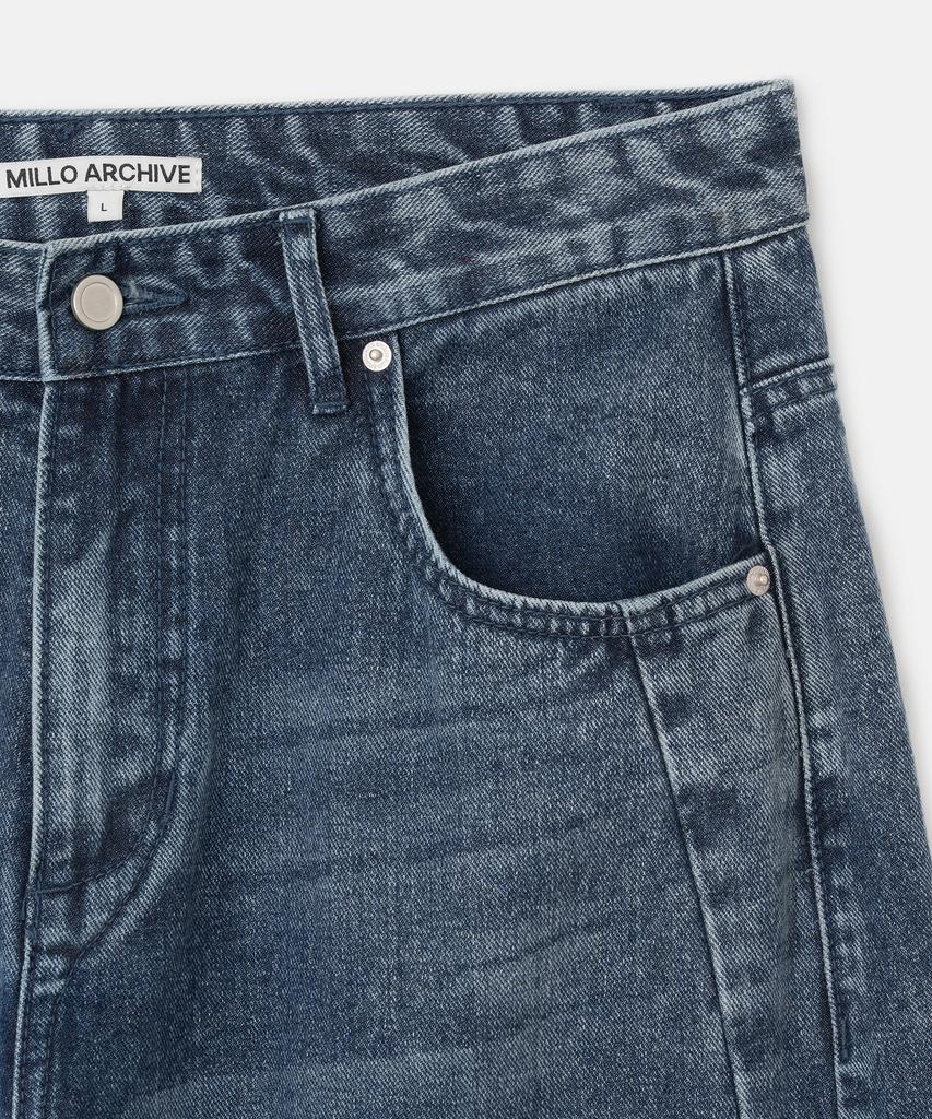 MILLO ARCHIVE Neo Curved Pants [Denim Blue]