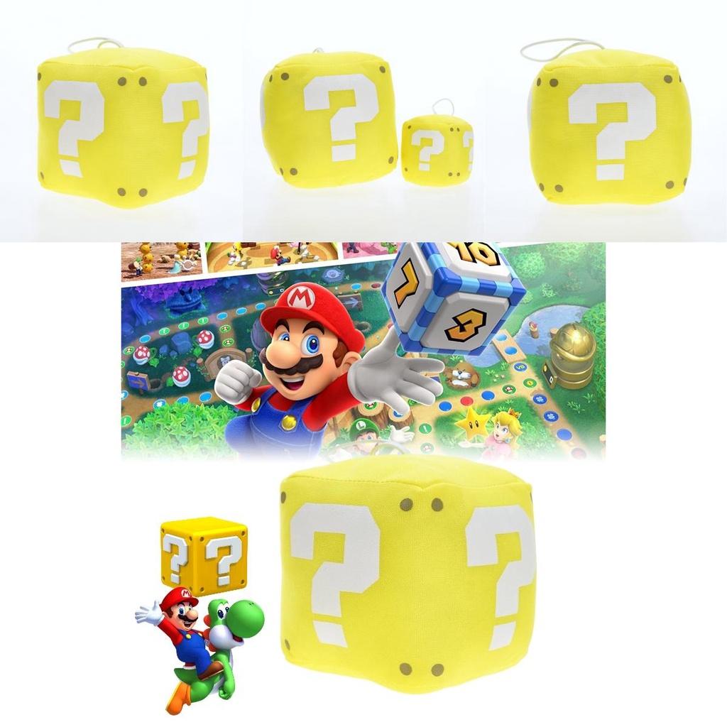 Super Mario Marioo Fragezeichenblock Goldener Würfel Plüschtier Stofftierpuppe