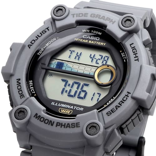 Casio CASIO Digital Men's Watch with Tide Graph & Moon Data Display Function WS-1300 Series Overseas Model (Dark Gray WS-1300H-8AV)