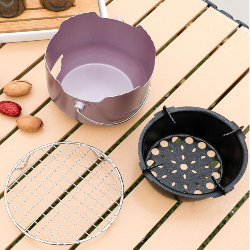 Household Portable Charcoal Grill Korean Style Tea Stove BBQ Tool Camping Charcoal Stove  Outdoor