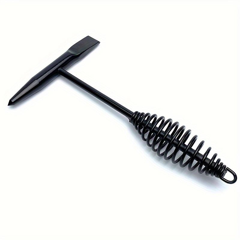 1pc High-Carbon Steel Welding Chipping Hammer with Spring Handle, Rust Remover, Slag Hammer for Welder, Industrial Hand Tool, Safety Security