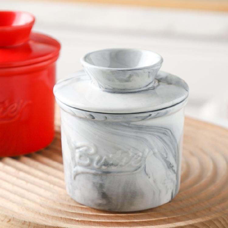 Ceramic Butter Storage Pot Butter Canister With Seal Lid Ensures Freshness Perfect For Cooking Enthusiasts